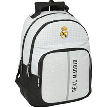 Cargar imagen en el visor de la galería, Mochila Real Madrid doble cantoneras escolar 24/25
