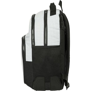 Mochila Real Madrid doble cantoneras escolar 24/25