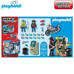 Playmobil (70572) City Action moto policía persecución ladrón