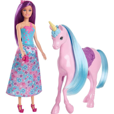 Muñeca Barbie y su unicornio