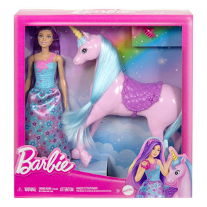 Muñeca Barbie y su unicornio
