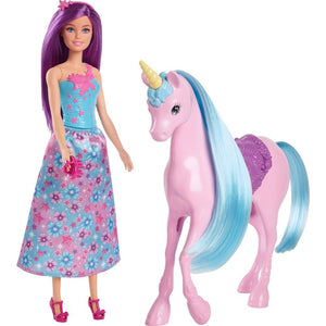 Muñeca Barbie y su unicornio