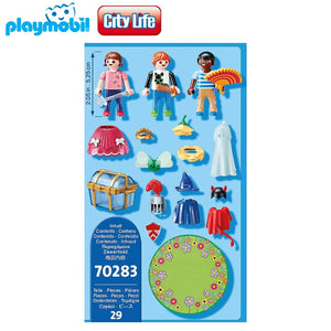 Niños con disfraces Playmobil