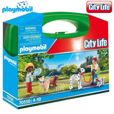 Paseo perros Playmobil (70530) maletín City Life