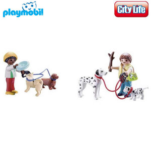 paseo perros Playmobil 70530 City Life maletín