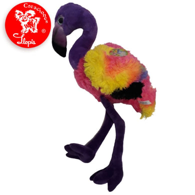 Peluche flamenco arco iris