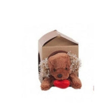 Cargar imagen en el visor de la galería, Peluche perro con corazon y casita 16 cm
