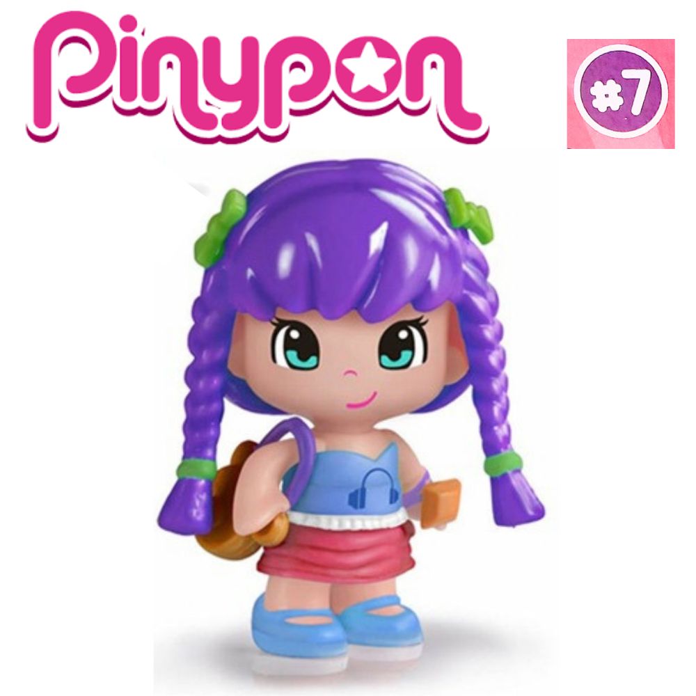 Pinypon chica con pelo lila Serie 7