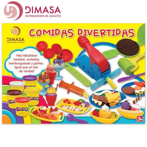 Plastilina comidas divertidas