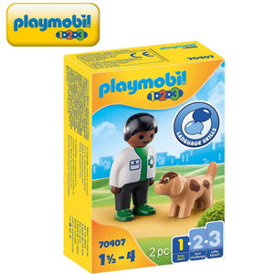 Playmobil 123 veterinario con perro 70407