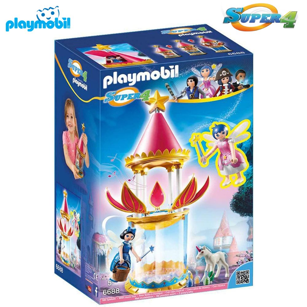 Playmobil 6688 torre flor mágica con caja musical y Twinkle Super 4