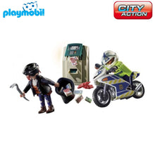 Cargar imagen en el visor de la galería, Playmobil (70572) moto de policía persecución del ladrón City Action
