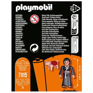 Playmobil 71115 Shizune con el Cerdo de la Suerte Tonton Naruto Shippuden