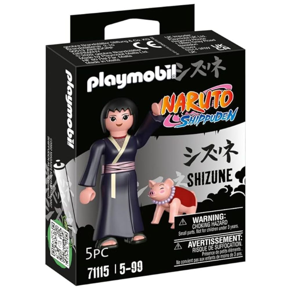 Playmobil 71115 Shizune con el Cerdo de la Suerte Tonton Naruto Shippuden