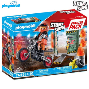 Moto con pared de fuego Playmobil 71256 Stunt Show