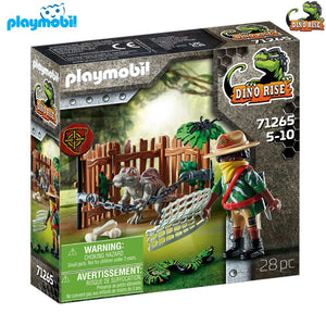 Playmobil 71265 Spinosaurus bebé dinosaurio en jaula Dino Rise