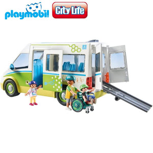 Playmobil 71329 autobús escolar grande con puerta corredera City Life