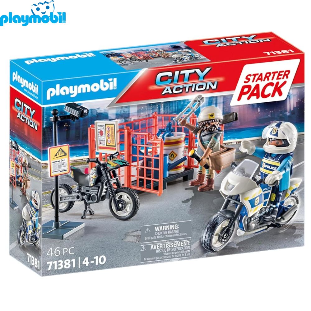 Playmobil 71381 moto policía