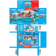 Cargar imagen en el visor de la galería, Playmobil 71464 bote de bomberos con moto acuática
