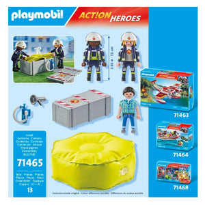 Playmobil 71465 bomberos con colchoneta Action Heroes