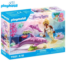 Cargar imagen en el visor de la galería, Playmobil 71501 sirena con delfines
