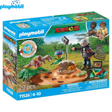 Cargar imagen en el visor de la galería, Playmobil 71526 nido de estegosaurio con ladrón de huevos
