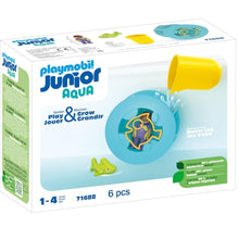 Cargar imagen en el visor de la galería, Playmobil Junior Aqua rueda de agua con bebe tiburón (71688)
