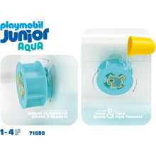Cargar imagen en el visor de la galería, Playmobil Junior Aqua rueda de agua con bebe tiburón (71688)
