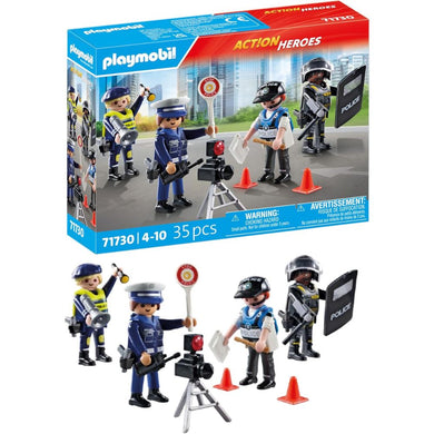 Playmobil 71730 set de figuras de policía