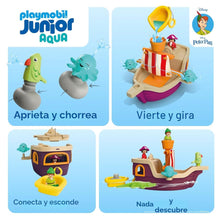 Cargar imagen en el visor de la galería, Barco de Peter Pan Playmobil Junior Disney Aqua (71769)
