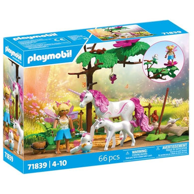 Playmobil 71839 establo encantado para mamá unicornio y potro