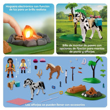Cargar imagen en el visor de la galería, Playmobil 72132 excursión a caballo con hoguera

