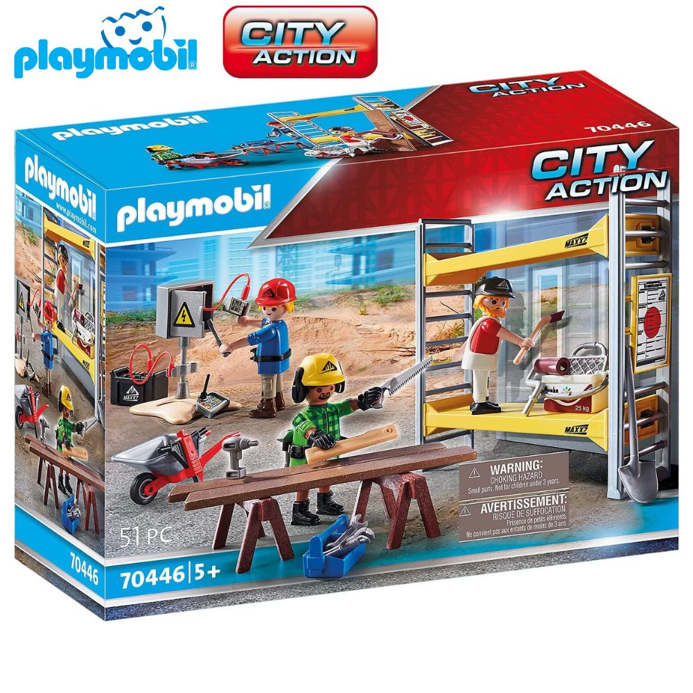 Playmobil andamio con obreros 70446 City Action