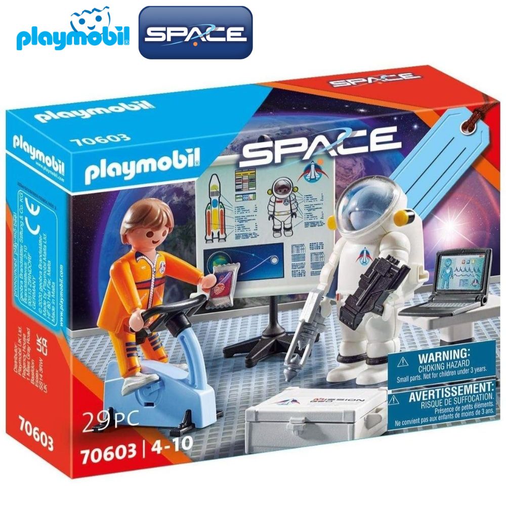 Playmobil astronautas entrenamiento
