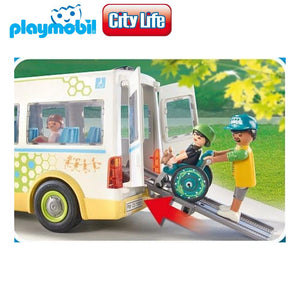 Playmobil 71329 autobús escolar grande con puerta corredera City Life