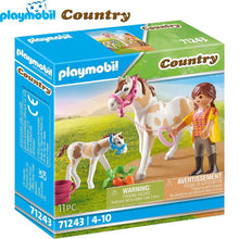 Cargar imagen en el visor de la galería, Playmobil caballo con potro 71243 Country
