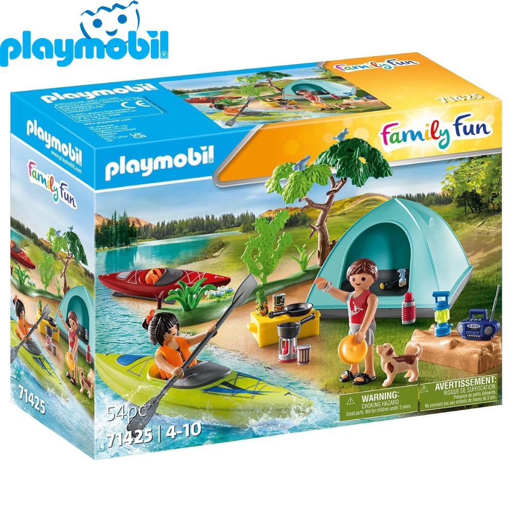 Playmobil camping con hoguera 71425