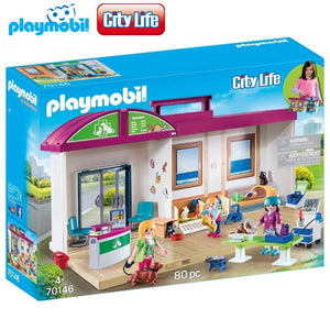 Playmobil clínica veterinaria maletín 70146 City Life