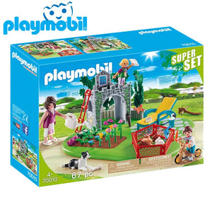 Playmobil familia en el jardín 70010