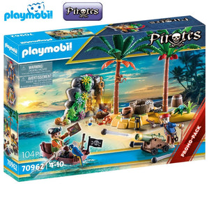 Playmobil isla del tesoro pirata con esqueleto y cañón 70962