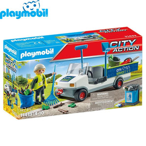 Playmobil limpieza urbana con coche eléctrico 71433