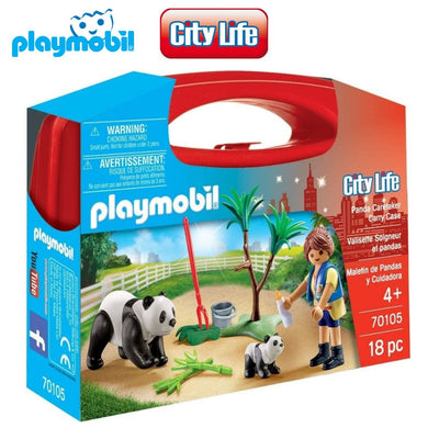Playmobil maletín pandas y cuidadora 70105 city life