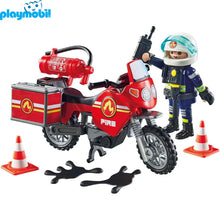 Cargar imagen en el visor de la galería, Playmobil moto bomberos 71466
