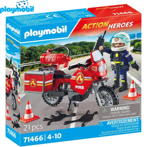 Playmobil moto de bomberos 71466