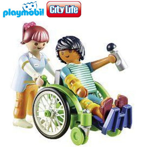 Playmobil niño en silla de ruedas