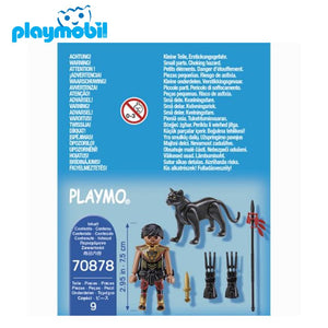 Playmobil pantera y guerrero