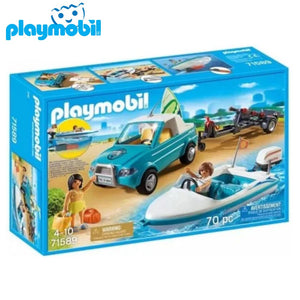 Playmobil pick up con lancha 71589