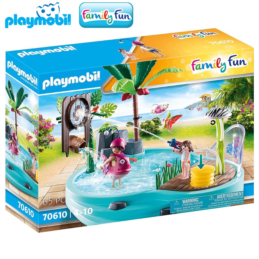 Playmobil piscina con rociador de agua 70610 Family Fun