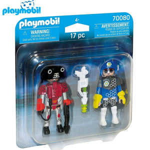 Playmobil policía del espacio y ladrón 70080