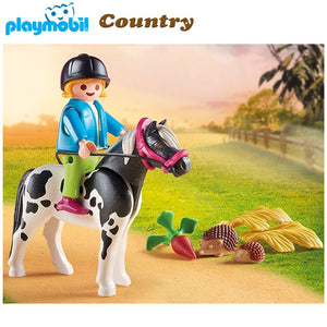 Playmobil poni con carro